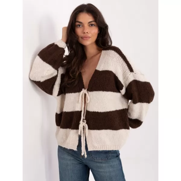  Dámský svetr RUE PARIS MI-SW-0109.79 BROWN 