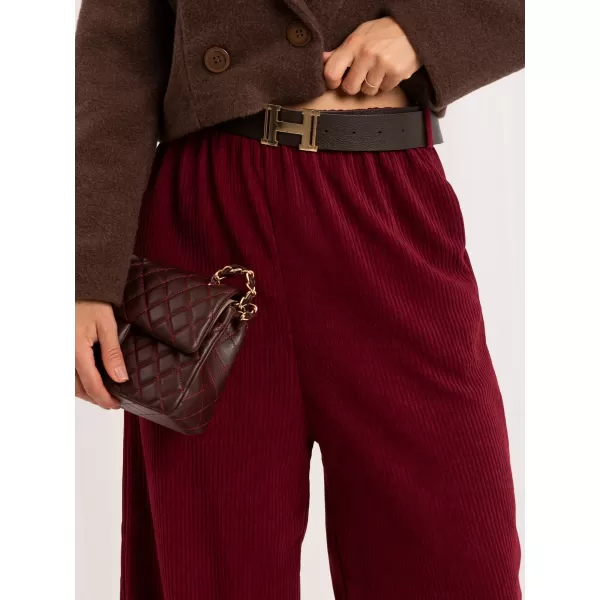  Dámské kalhoty ITALY MODA MI-SP-P72003H.70 BURGUNDY 