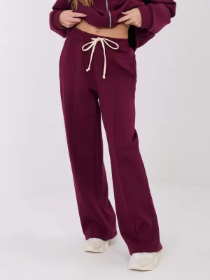 Dámské kalhoty FACTORY PRICE SM-SP-A1561.25 BURGUNDY