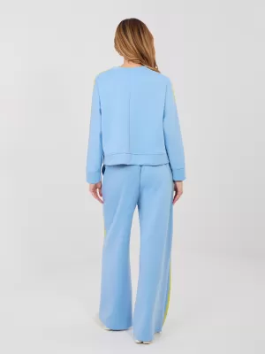 Dámská tepláková souprava RUE PARIS IT-KMPL-21772.63 LIGHT BLUE