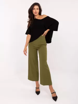 Dámské kalhoty RUE PARIS IT-SP-FL9068.96 OLIVE