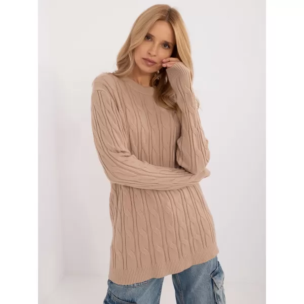  Dámský svetr WOOL FASHION ITALIA AT-SW-2343.88 CAMEL 