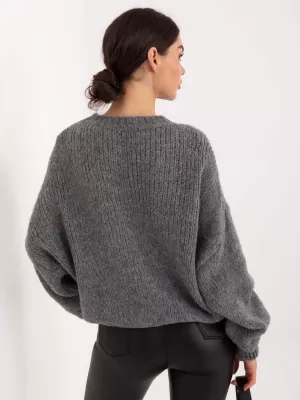 Dámský svetr ITALY MODA MI-SW-1909.68 DARK GREY