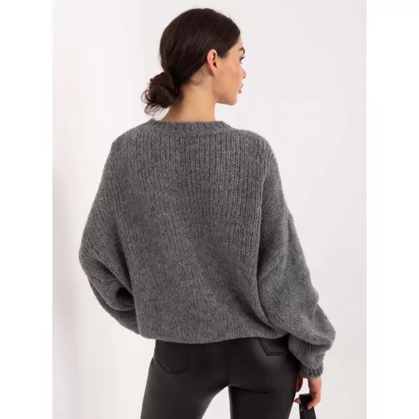  Dámský svetr ITALY MODA MI-SW-1909.68 DARK GREY 