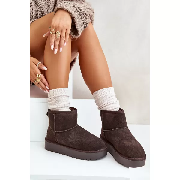  Dámské sněhule BOTO NN605 BROWN 