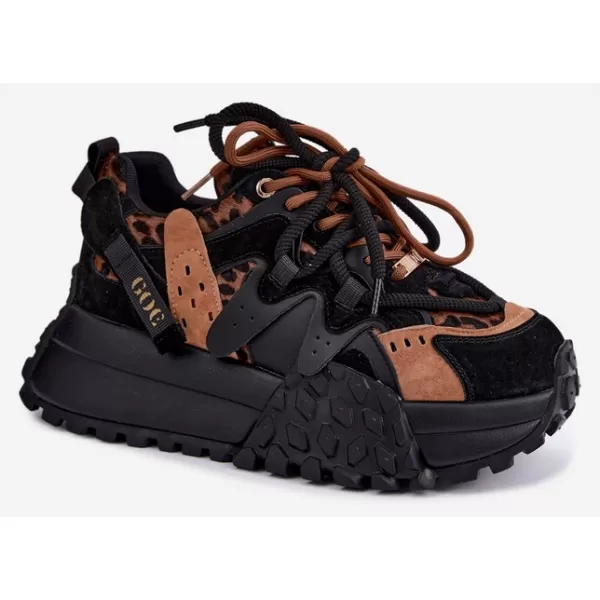  Dámské tenisky GOE UU2N4017 BLACK LEOPARD 