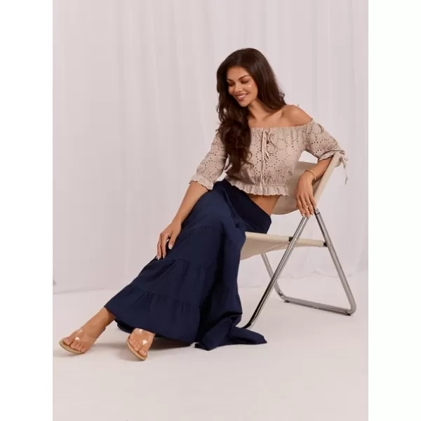  Dámská sukně ITALY MODA IT-SD-FL9357MSL.52 NAVY 