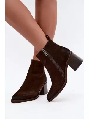 Dámské kotníkové boty VINCEZA 133100 CHOCOLATE