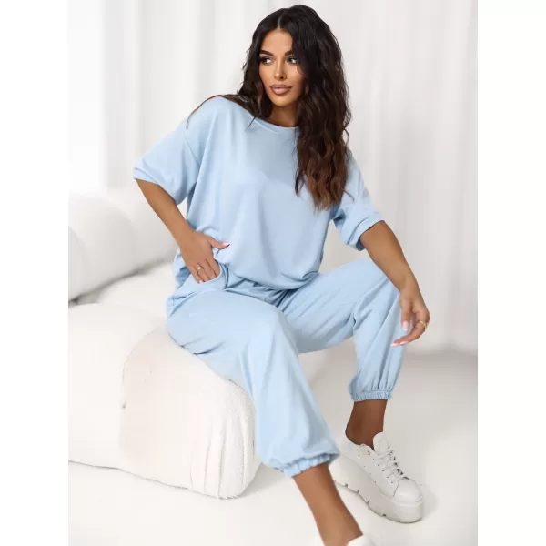  Dámský komplet RUE PARIS RV-KMPL-A1290.94 LIGHT BLUE 