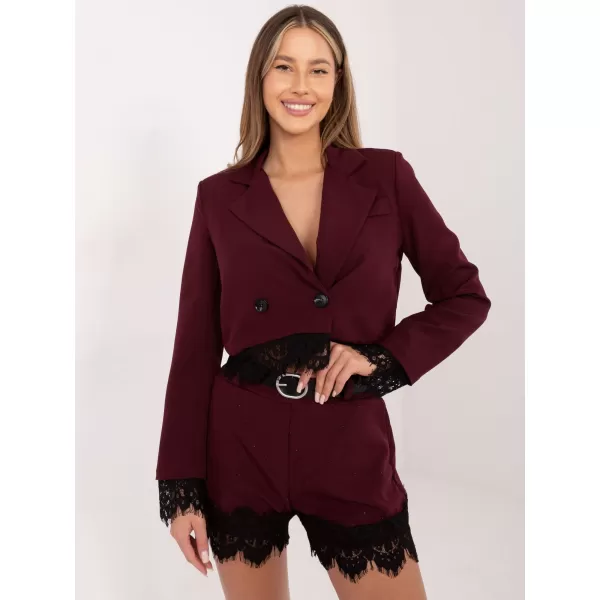  Dámské kraťasy ITALY MODA IT-SN-FL9965.88 BURGUNDY 