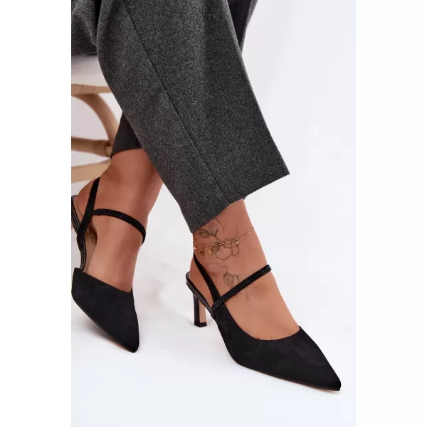  Dámské sandály D&A CR61-3048 BLACK 