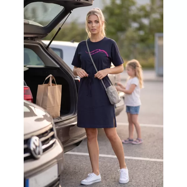  Dámské šaty ALTISPORT ALW001816 NÁMOŘNÍ MODRÁ 