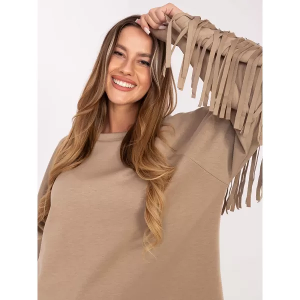  Dámská halenka FACTORY PRICE IT-BZ-21695.10 DARK BEIGE 