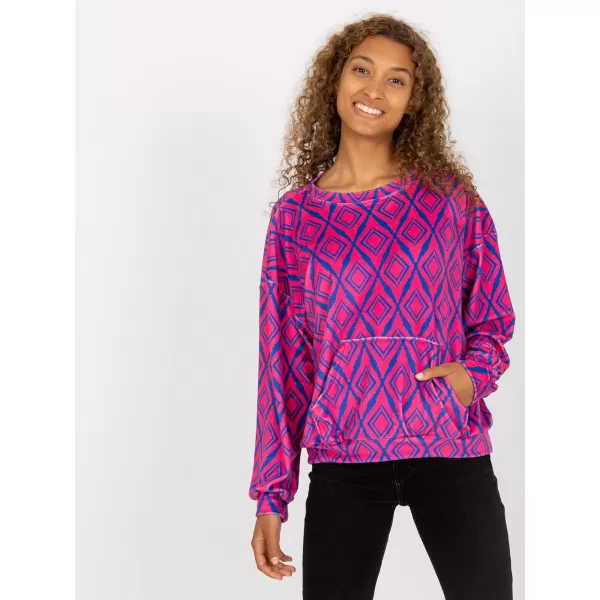  Dámská mikina RUE PARIS RV-BL-8188.50 PINK 