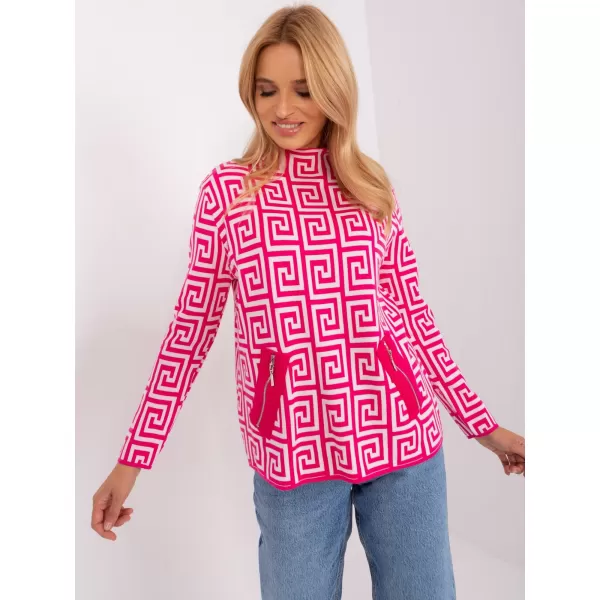  Dámský svetr WOOL FASHION ITALIA AT-SW-2341.00P FUCHSIA 