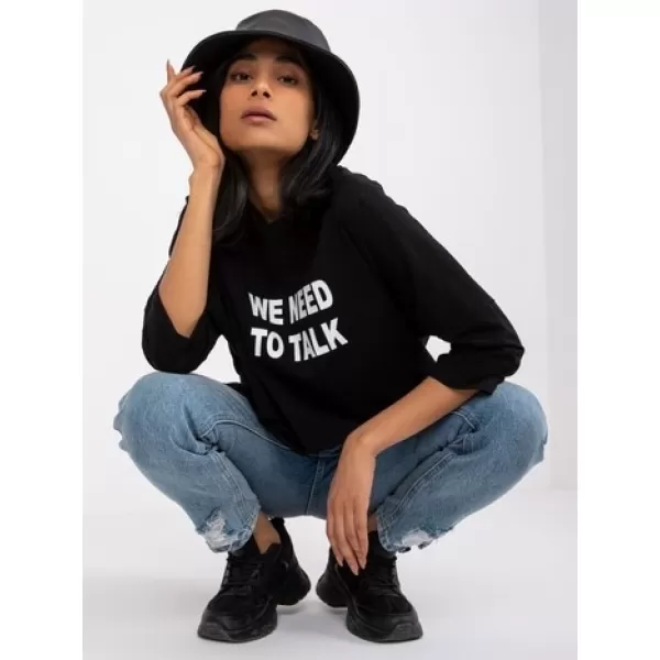  Dámská halenka RUE PARIS RV-BZ-7553.26 NOIRE 