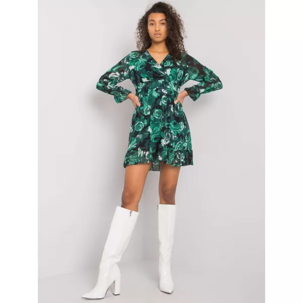  Dámské šaty ITALY MODA DHJ-SK-12220-1.10P DARK GREEN 