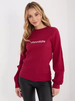 Dámská halenka RUE PARIS RV-BZ-A1051.96 BURGUNDY