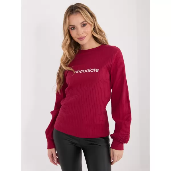  Dámská halenka RUE PARIS RV-BZ-A1051.96 BURGUNDY 