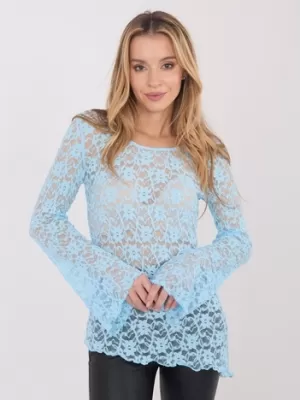 Dámská halenka FACTORY PRICE PM-BZ-SF128.50 LIGHT BLUE