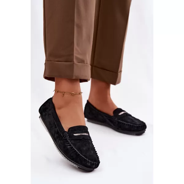  Dámské mokasíny S.BARSKI LR61-7029 BLACK 