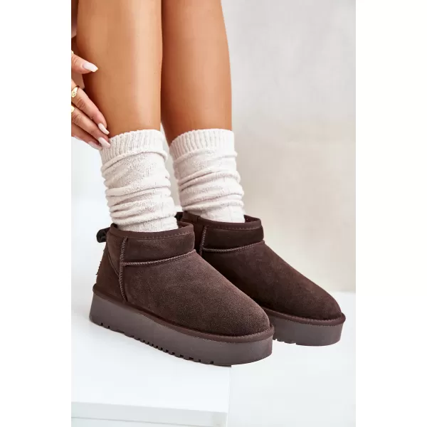  Dámské sněhule BOTO NN604 BROWN 