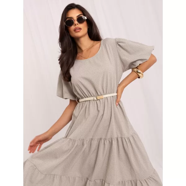  Dámské šaty ITALY MODA MO-SK-8849.78 BEIGE 