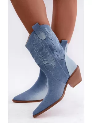 Dámské kovbojky BOTO C-331 DENIM BLUE