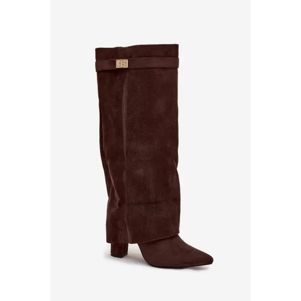  Dámské kozačky BOTO CLS-370/LA3150/CLS-603 BROWN 
