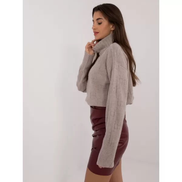  Dámský svetr WOOL FASHION ITALIA AT-SW-2342-1.35 BEIGE 