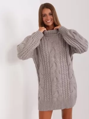 Dámský svetr WOOL FASHION ITALIA AT-SW-2367-1.35P GRAY