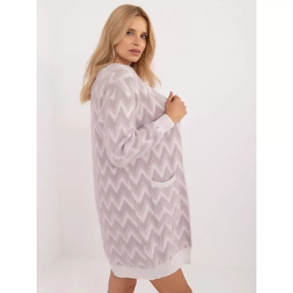  Dámský kardigan WOOL FASHION ITALIA AT-SW-2340-A.00 BRIGHT PURPLE 