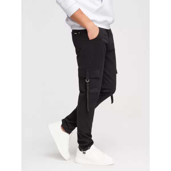 Pánské kalhoty OMBRE P1516 BLACK 