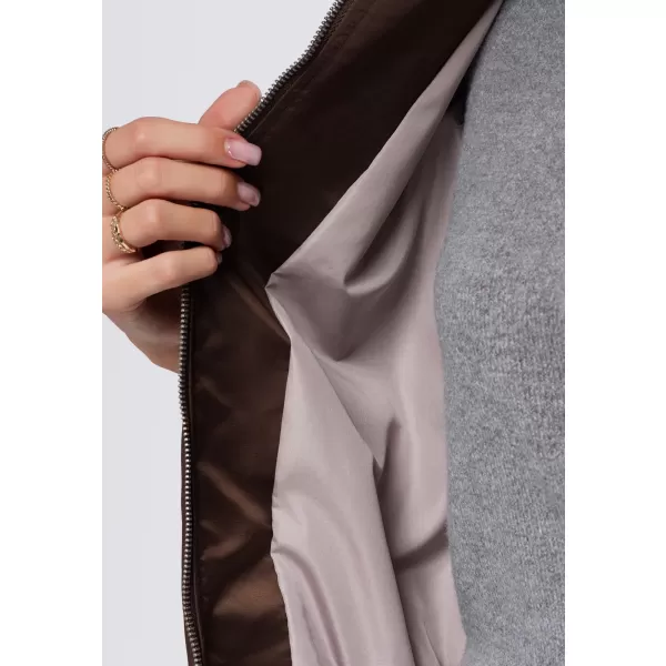  Dámská bunda OMBRE OW-JT-E0003 BROWN 