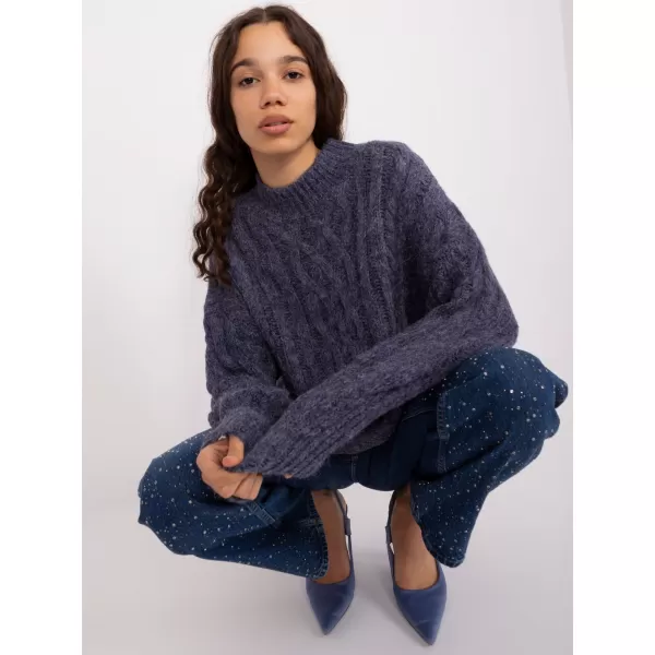  Dámský svetr WOOL FASHION ITALIA AT-SW-2363-2.11P NAVY 