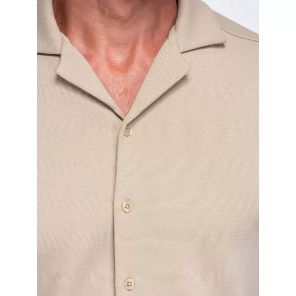  Pánská košile OMBRE OM-SHCS-0220 BEIGE 
