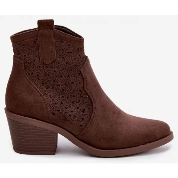  Dámské boty S.BARSKI HY62-8147 BROWN 
