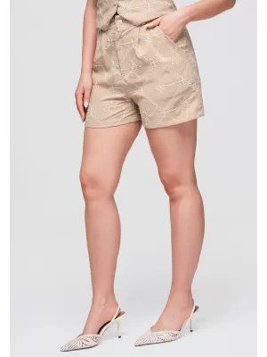 Dámské kraťasy OMBRE OW-ST-E0019 TAUPE