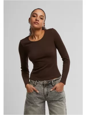 Dámské triko URBAN CLASSICS TB7786 WARM/BROWN