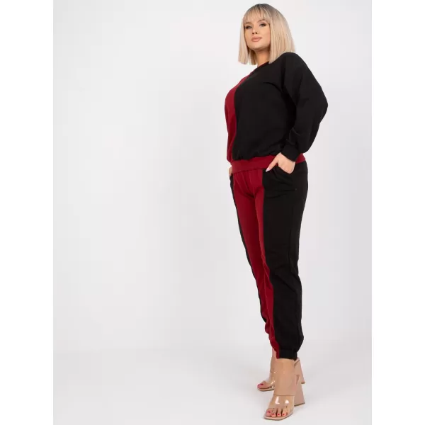  Dámský set EX MODA EM-KMPL-639.88 BURGUNDY 