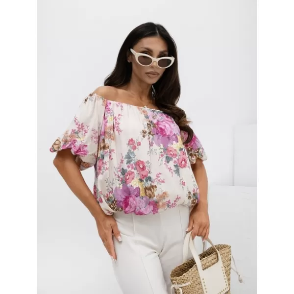  Dámská halenka ITALY MODA MI-BZ-32917.81 PINK 