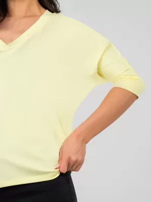 Dámské triko RUE PARIS RV-BZ-A1186.89 BRIGHT YELLOW