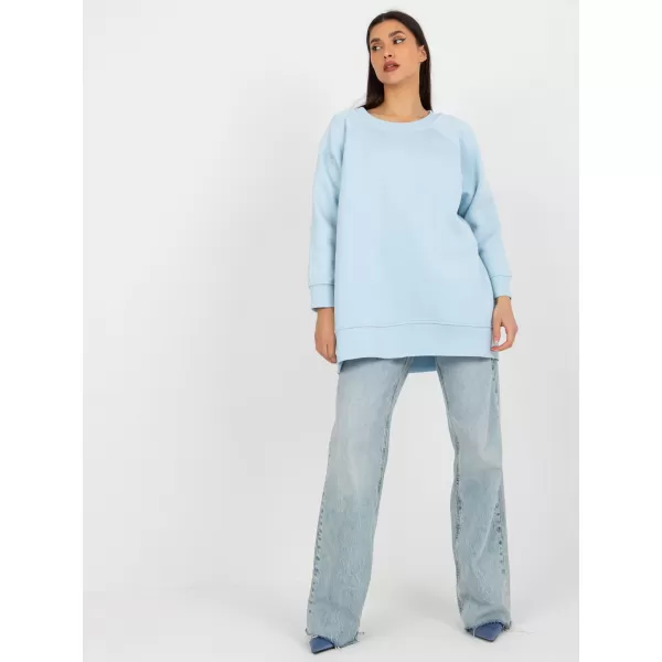  Dámská mikina EX MODA EM-BL-711-1.03X LIGHT BLUE 