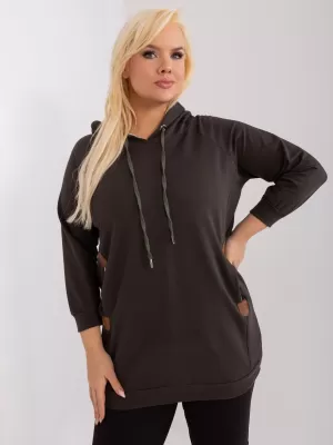 Dámská mikina RELEVANCE RV-BL-8221.96 DARK KHAKI