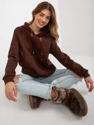 Dámská mikina OCH BELLA TW-BL-BL-1003.95P DARK BROWN