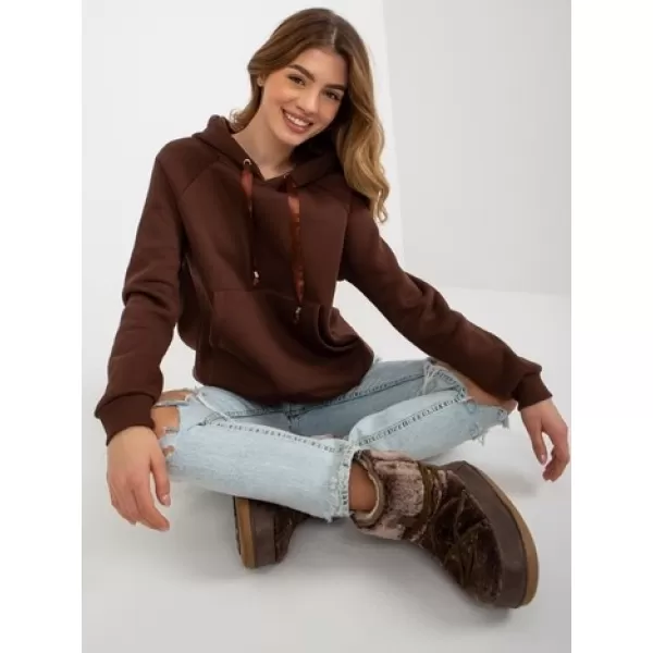  Dámská mikina OCH BELLA TW-BL-BL-1003.95P DARK BROWN 
