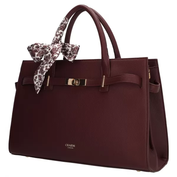  Shopper taška Charm London The Hamptons W01592 Bordeaux red BORDEAUX RED 