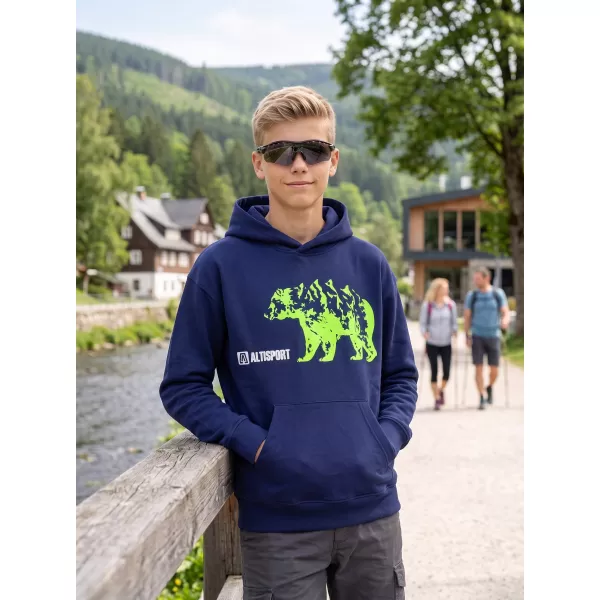  Dětská mikina ALTISPORT ALK193423 PŮLNOČNÍ MODRÁ 