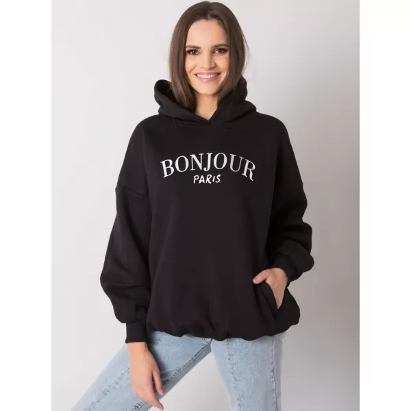 Dámská mikina RUE PARIS RV-BL-7357.35X NOIRE 