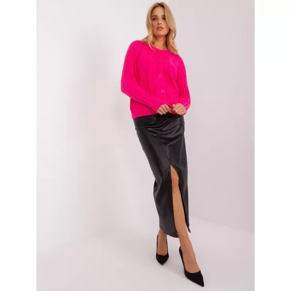  Dámský svetr WOOL FASHION ITALIA AT-SW-2346-2.99P DARK PINK 